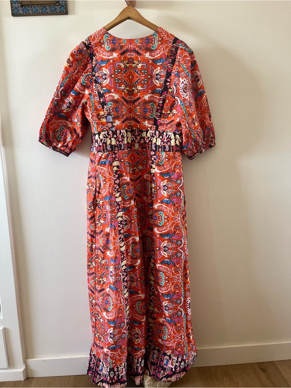 Anthropologie Women’s Printed V-Neck Maxi Dress - Picture 6 of 7